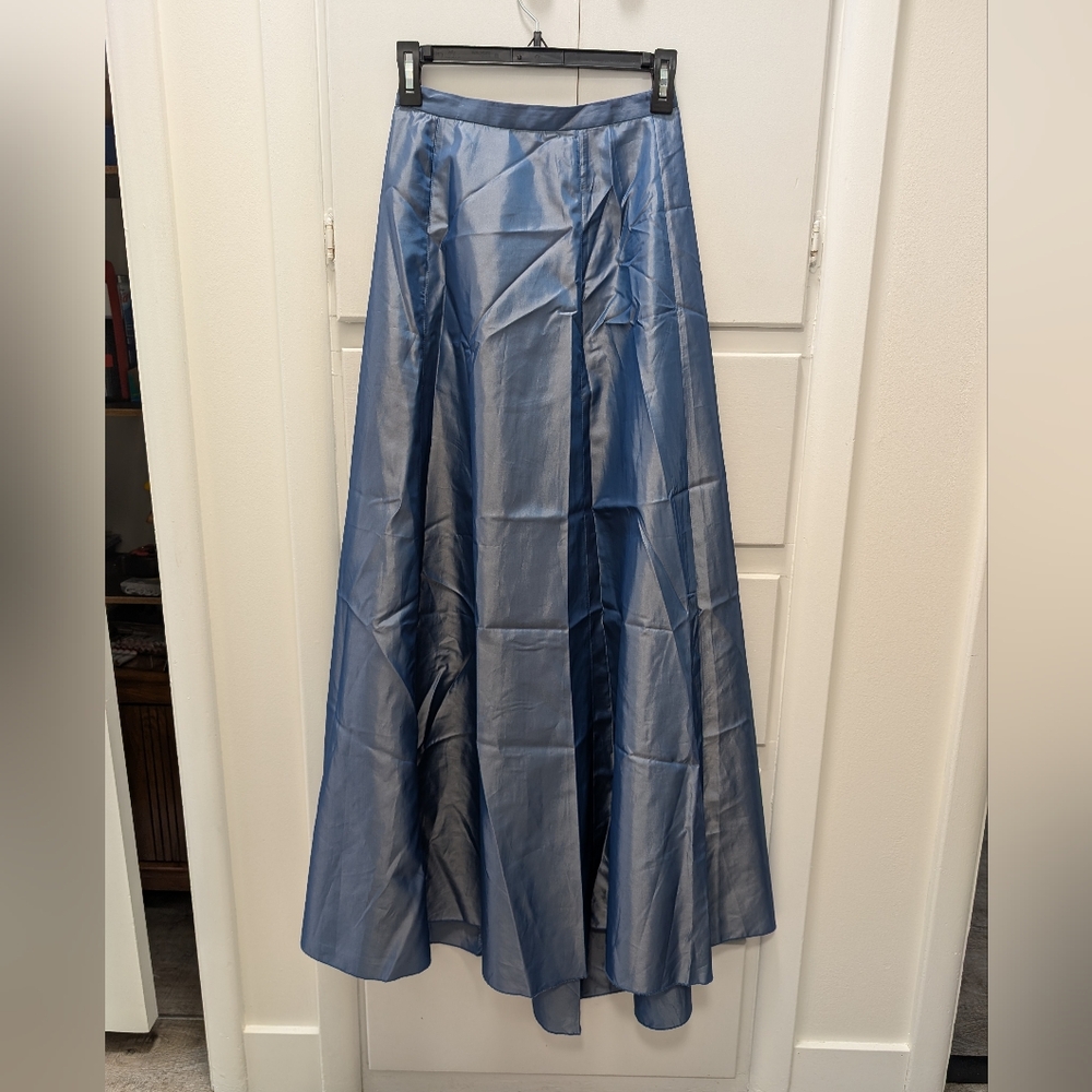 Vintage Y2K Express Iridescent A-Line Blue Skirt - size 1/2